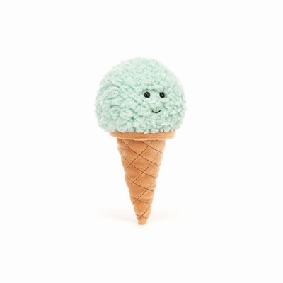 Jellycat Irresistible Ice Cream Mint | OI0639745